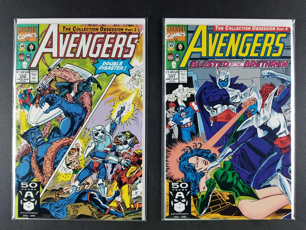 The Avengers [1st Series] #334-339 Set (Marvel, 1991)