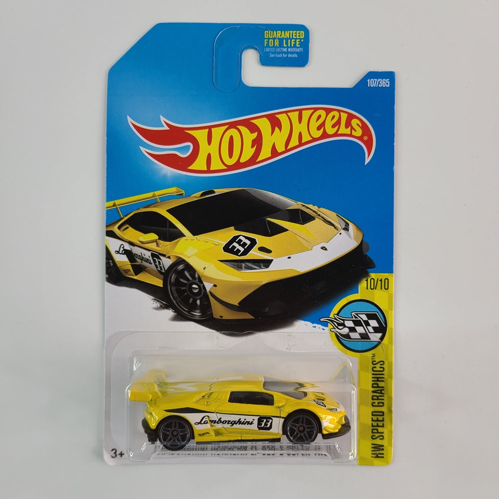 Hot Wheels - Lamborghini Huracán LP 620-2 Super Trofeo (Metalflake Yellow)