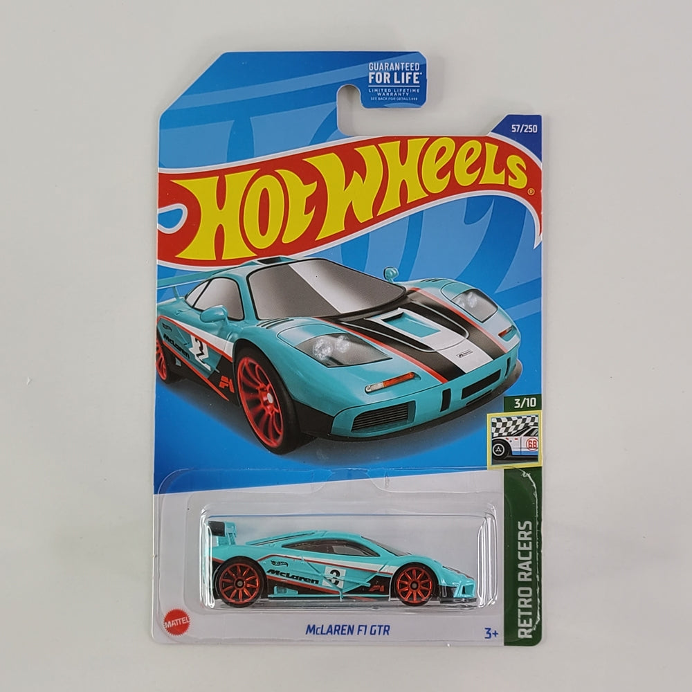 Hot Wheels - McLaren F1 GTR (Cyan Light Blue)