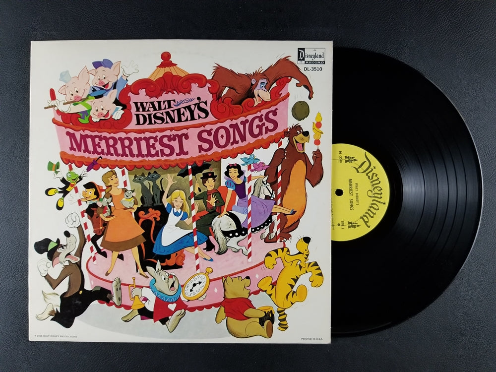 Various Artists - Walt Disney's Merriest Songs (1968, LP)