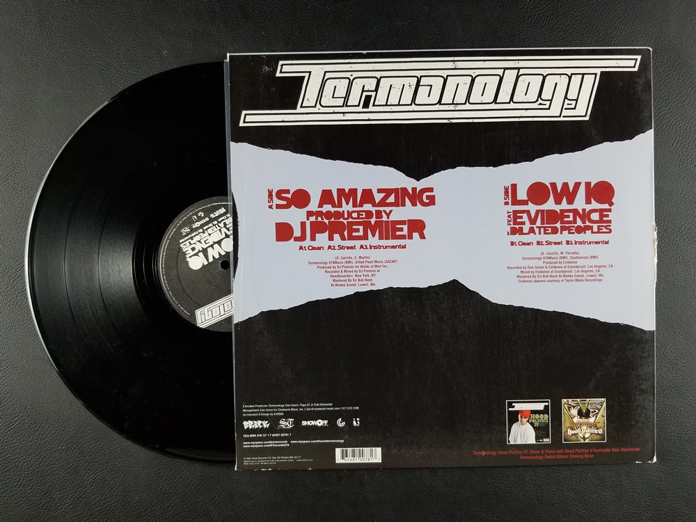 Termanology - So Amazing / Low IQ (2007, 12'' Single)