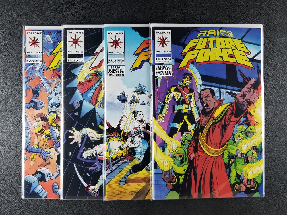 Rai #9A, 10, 12, 13 Set (Valiant, 1993)