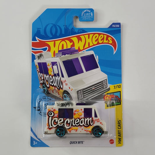 Hot Wheels - Quick Bite (White) [HW Art Cars Mini Collection (2020) - 7/10]