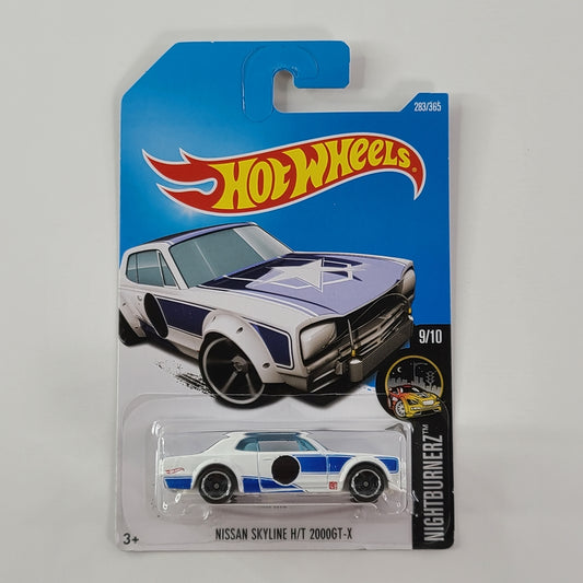 Hot Wheels - Nissan Skyline H/T 2000GT-X (White) [Nightburnerz Mini Collection (2017) - 9/10]