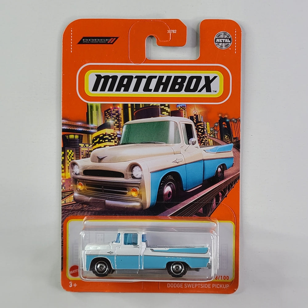 Matchbox - Dodge Sweptside Pickup (White)