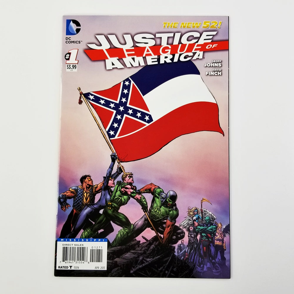 Justice League of America #1 Mississippi Flag Variant (DC, 2013)