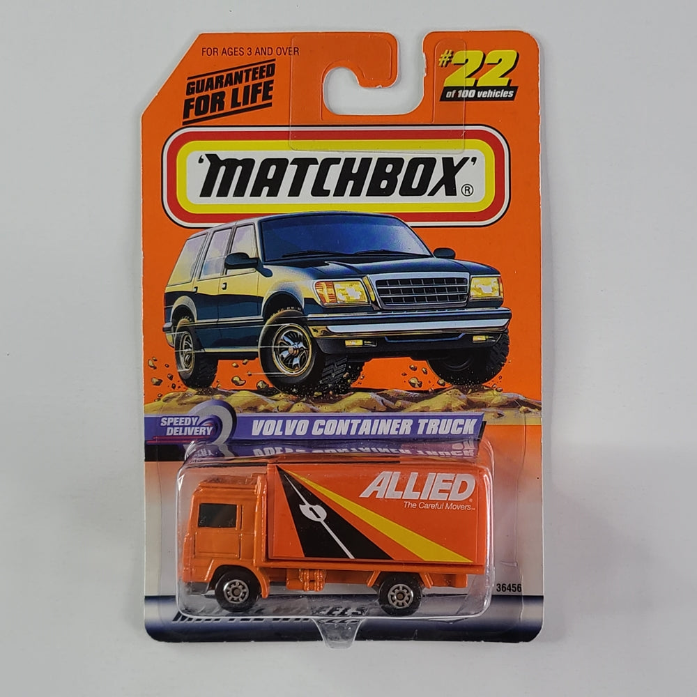 Matchbox - Volvo Container Truck (Orange)