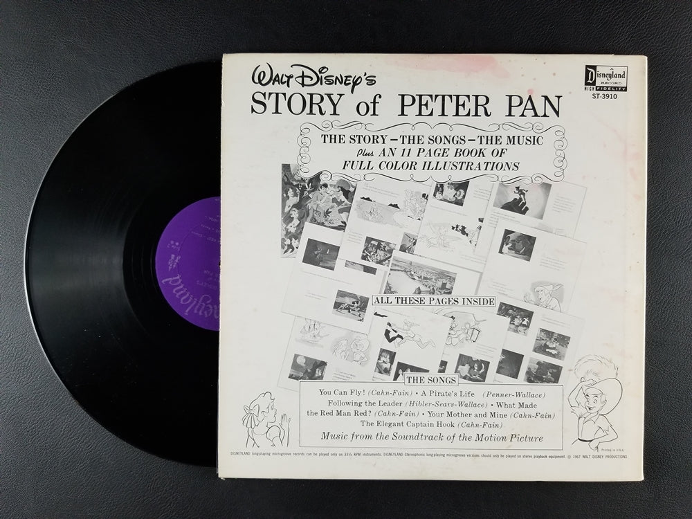 Unknown Artist - Walt Disney's Story of Peter Pan (1962, LP)