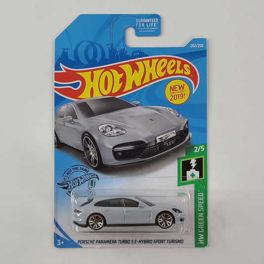 Hot Wheels - Porsche Panamera Turbo S E-Hybrid Sport Turismo (Light Grey) [HW Green Speed Mini Collection (2019) - 2/5] [New for 2019]