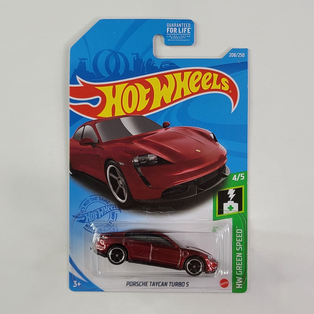 Hot Wheels - Porsche Taycan Turbo S (Metalflake Dark Red)