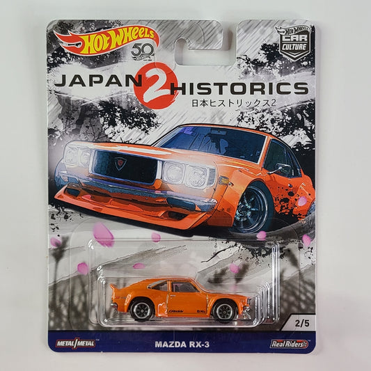 Hot Wheels Premium Real Riders - Mazda RX-3 (Orange)