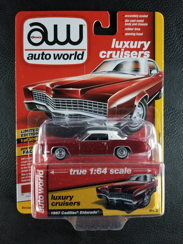 Auto World - 1967 Cadillac Eldorado (Flamenco Red) – Throwback Collectibles