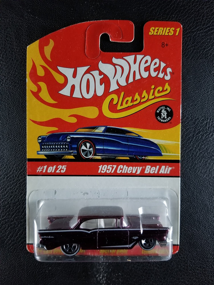 Hot Wheels Classics - 1957 Chevy Bel Air (Spectraflame Pink) [1/25 - Series 1]