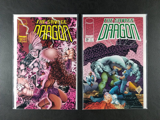 Savage Dragon [2nd Series] #23 & 24 Set (Image, 1995)