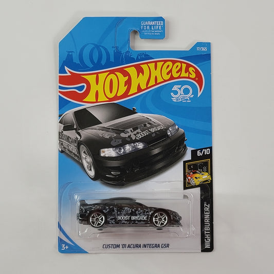 Hot Wheels - Custom '01 Acura Integra GSR (Black) [Nightburnerz Mini Collection (2018) - 6/10]