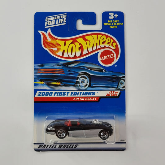 Hot Wheels - Austin Healey (Black) [2000 First Editions - 32/36]