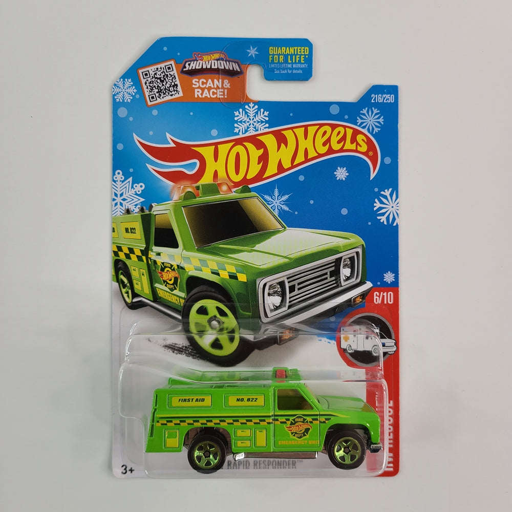 Hot Wheels - HW Rapid Responder (Green) [HW Rescue Mini Collection (2016) - 6/10