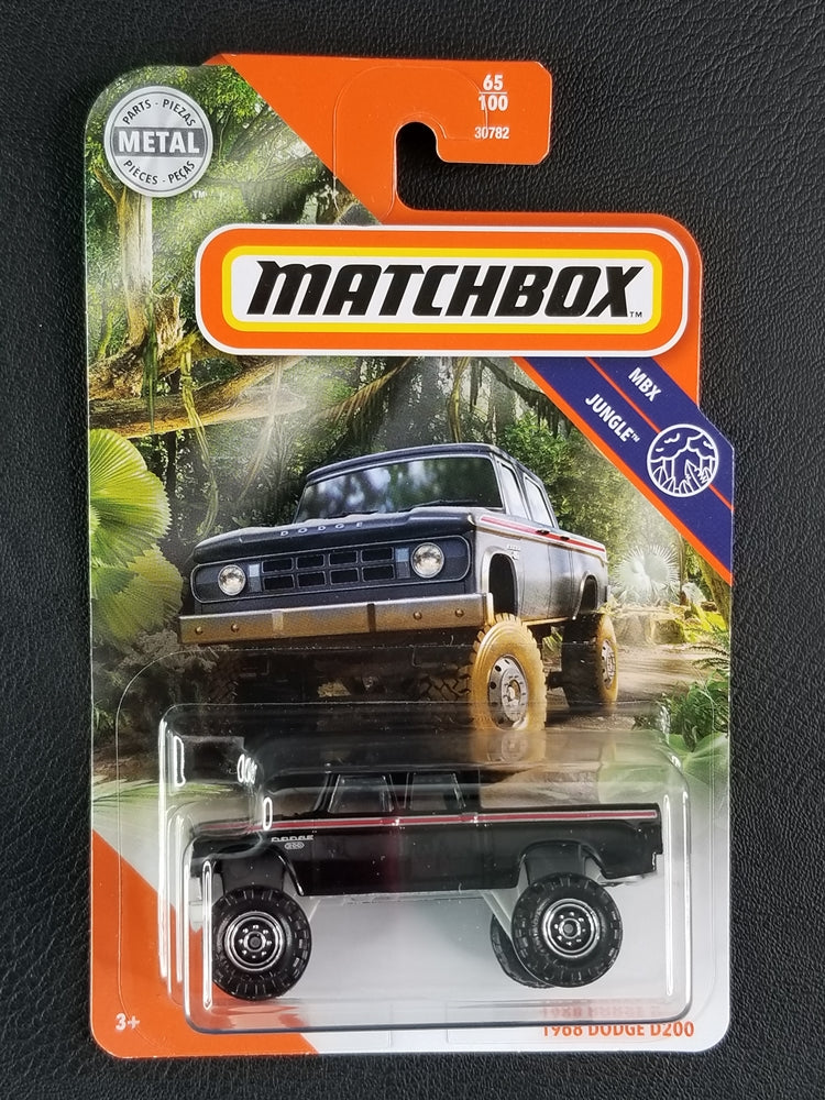 Matchbox - 1968 Dodge D200 (Black) [65/100 - MBX Jungle]