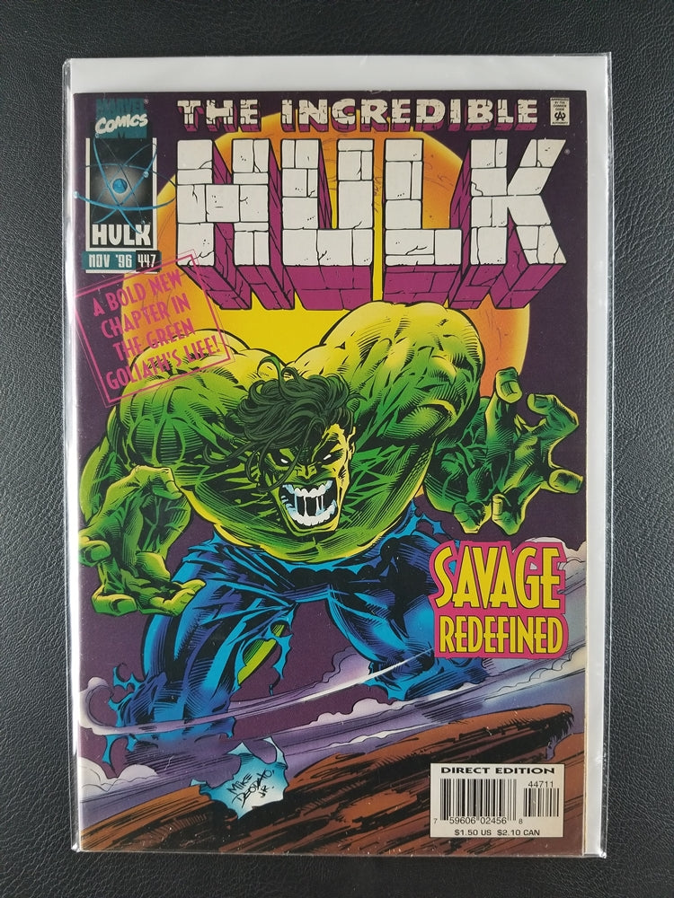 The Incredible Hulk [1st Series] #447 (Marvel, November 1996)