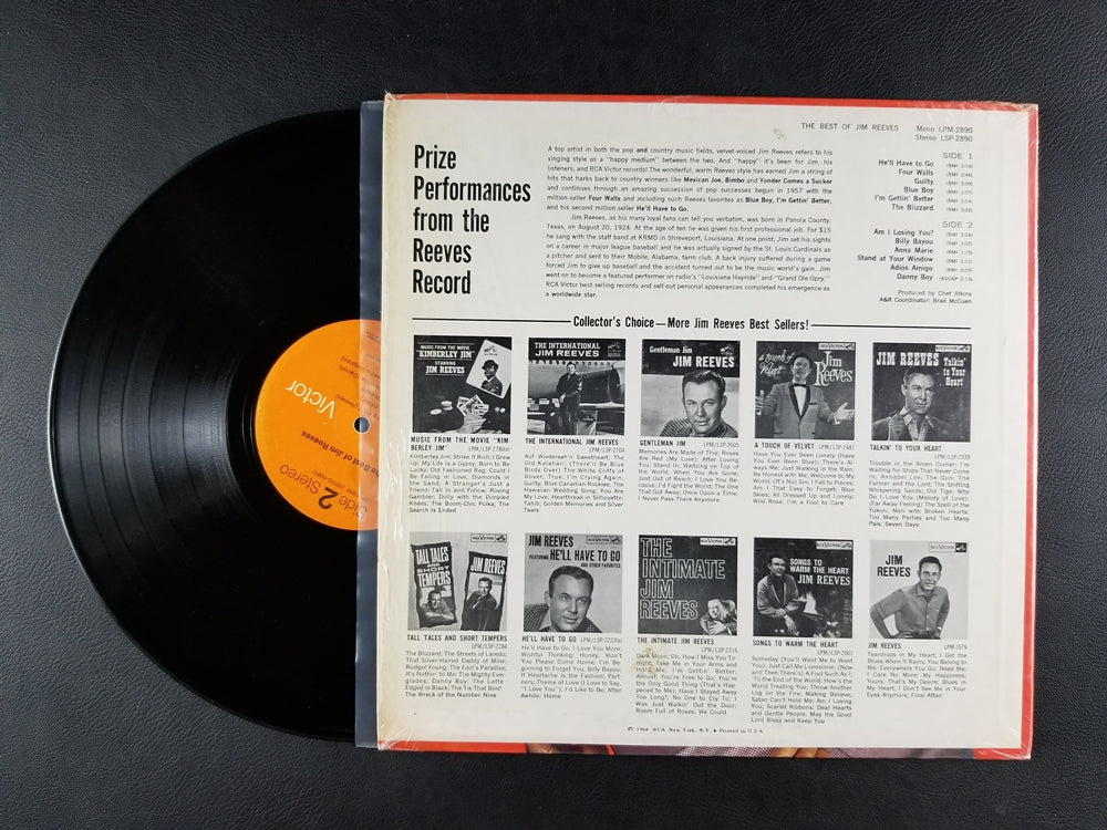 Jim Reeves - The Best of Jim Reeves (1964, LP)