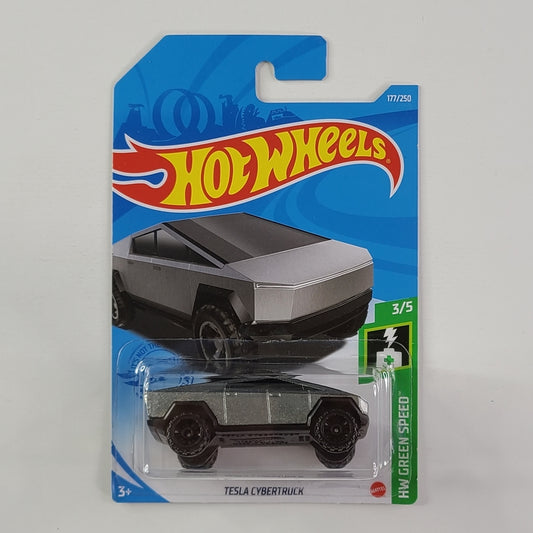 Hot Wheels - Tesla Cybertruck (Zinc-plated ZAMAC) [Card Variant]