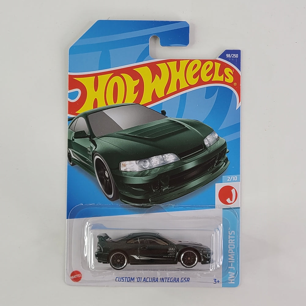 Hot Wheels - Custom '01 Acura Integra GSR (Metalflake Dark Green)