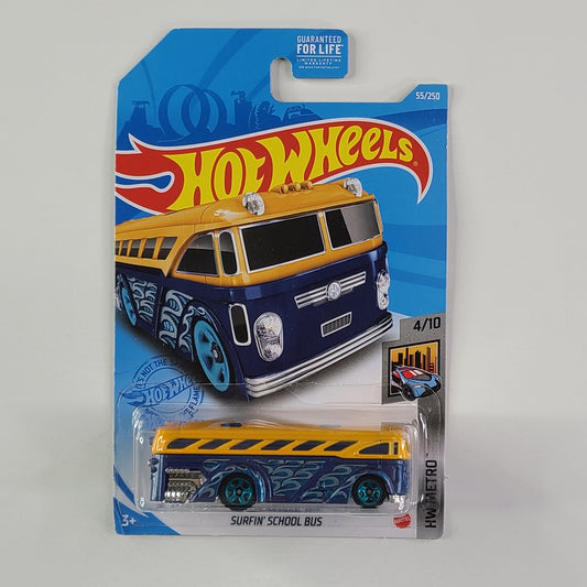 Hot Wheels - Surfin' School Bus (Yellow & Blue)