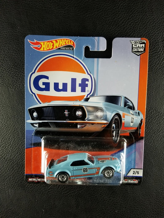 Hot Wheels - '69 Ford Mustang Boss 302 (Light Blue) [2/5 - Car Culture: Gulf]