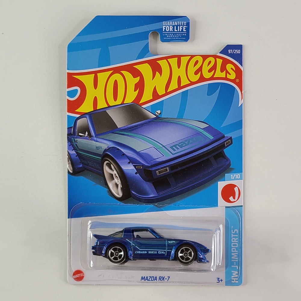 Hot Wheels - Mazda RX-7 (Metalflake Medium Blue)