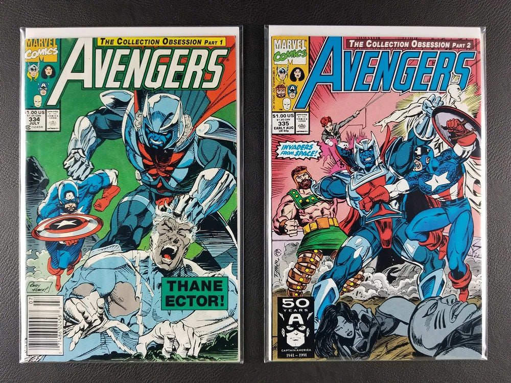 The Avengers [1st Series] #334-339 Set (Marvel, 1991)