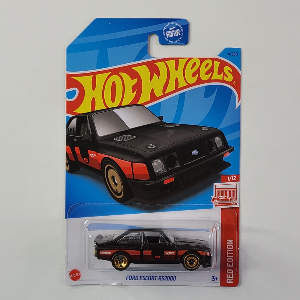 Hot Wheels - Ford Escort RS2000 (Black/Red) [Target Exclusive]