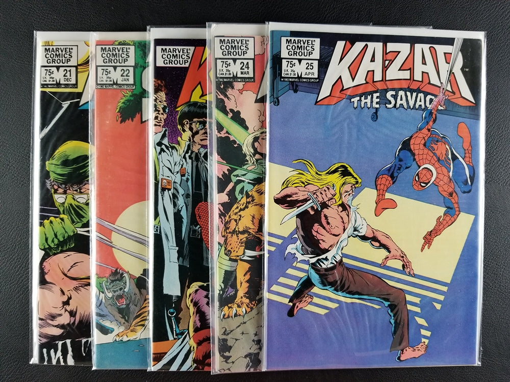 Ka-Zar the Savage #21-25 Set (Marvel, 1982-83)