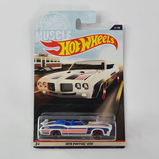 Hot Wheels - 1970 Pontiac GTO (White) [Walmart Exclusive]