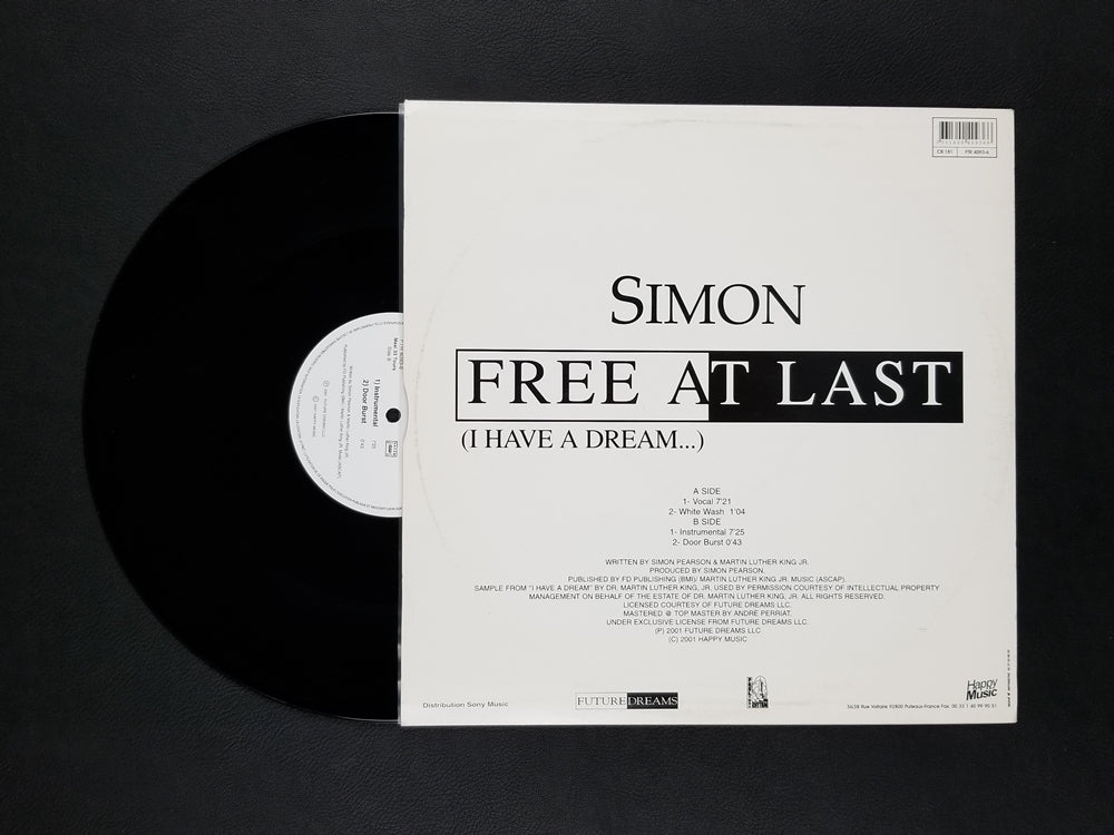 Simon - Free At Last (I Have a Dream…) (Part 1) (2001, 12'' Single)