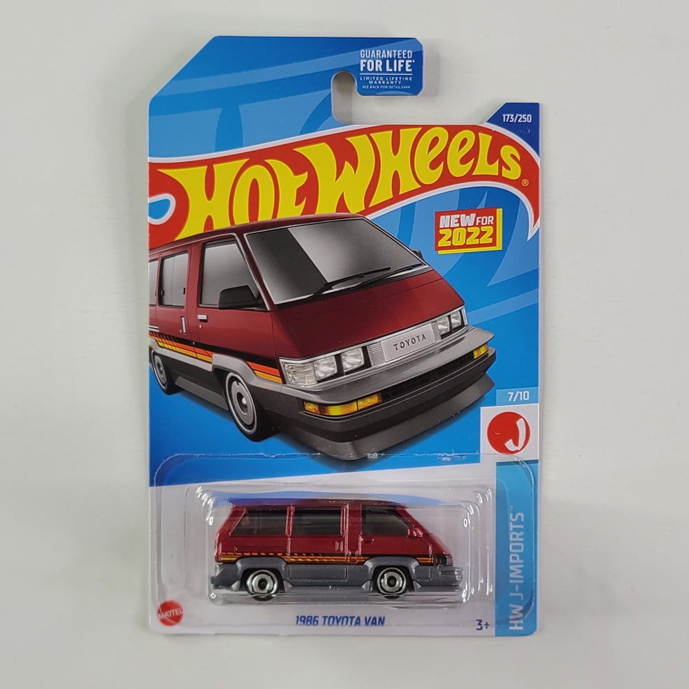 Hot Wheels - 1986 Toyota Van (Metalflake Dark Red)