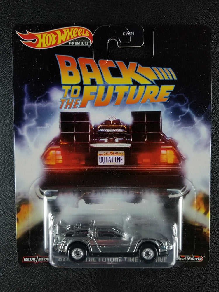 Hot Wheels Premium - Back to the Future Time Machine (Silver)