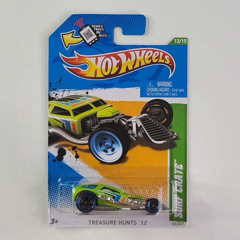 Hot Wheels - Surf Crate (Lime Green) [Treasure Hunt] – Throwback ...