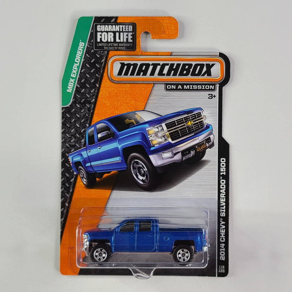 Matchbox - 2014 Chevy Silverado 1500 (Metalflake Electric Blue)