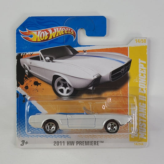 Hot Wheels - '63 Ford Mustang II Concept (White) [Short Card]