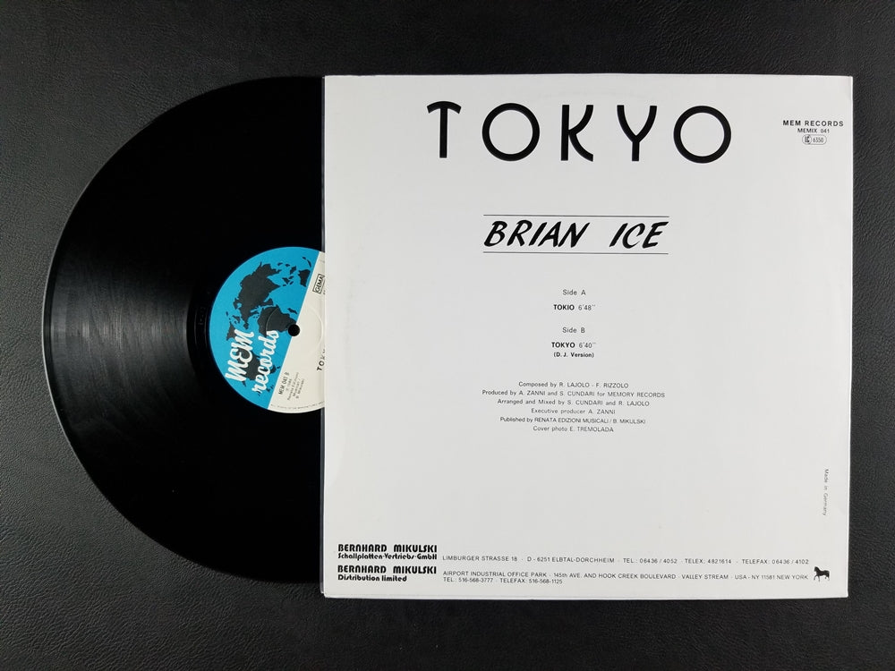 Brian Ice - Tokyo (1986, 12'' Single)