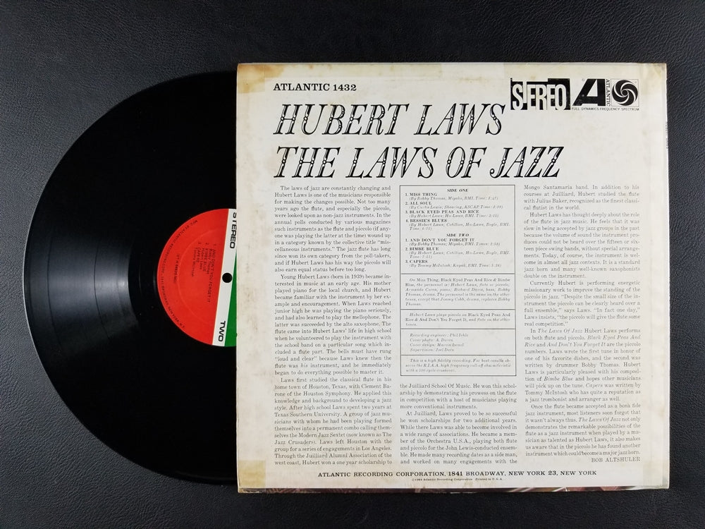 Hubert Laws - The Laws of Jazz (1964. LP)