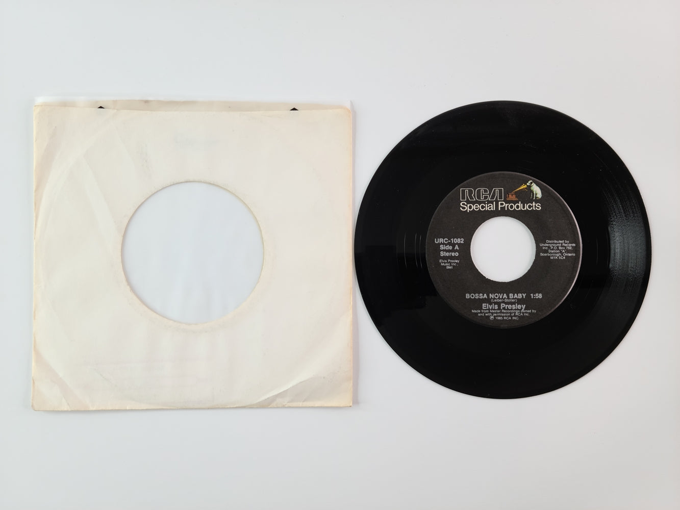 Elvis Presley - Bossa Nova Baby / Follow That Dream (1985, 7'' Single)