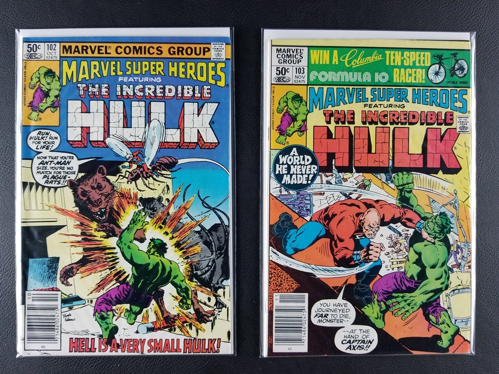 Marvel Super Heroes #100-103 Set (Marvel, 1981)