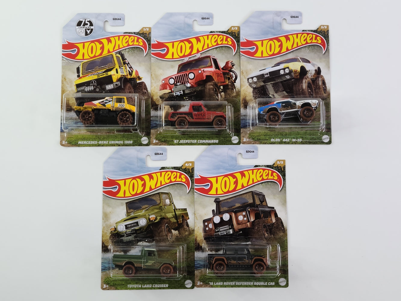 Hot Wheels - Mud Runners Series (2022) [Complete Set]