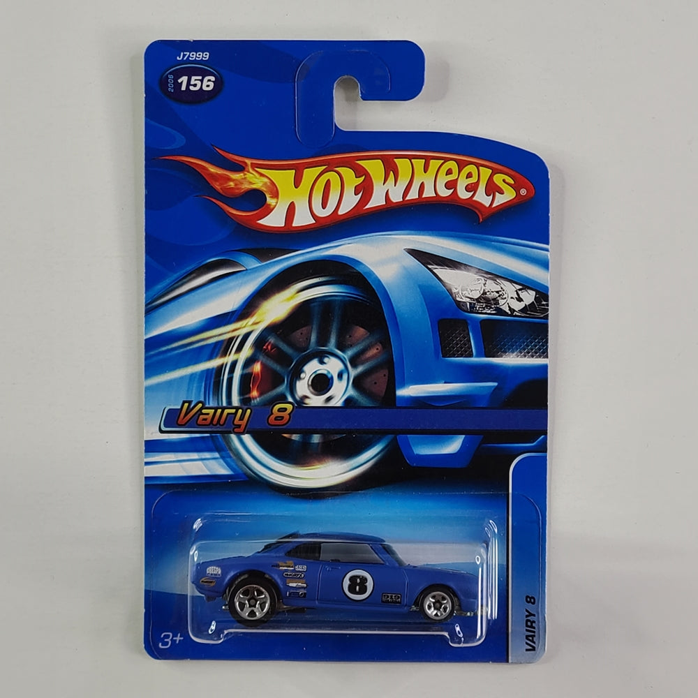 Hot Wheels - Vairy 8 (Flat Blue) [Walmart Exclusive]