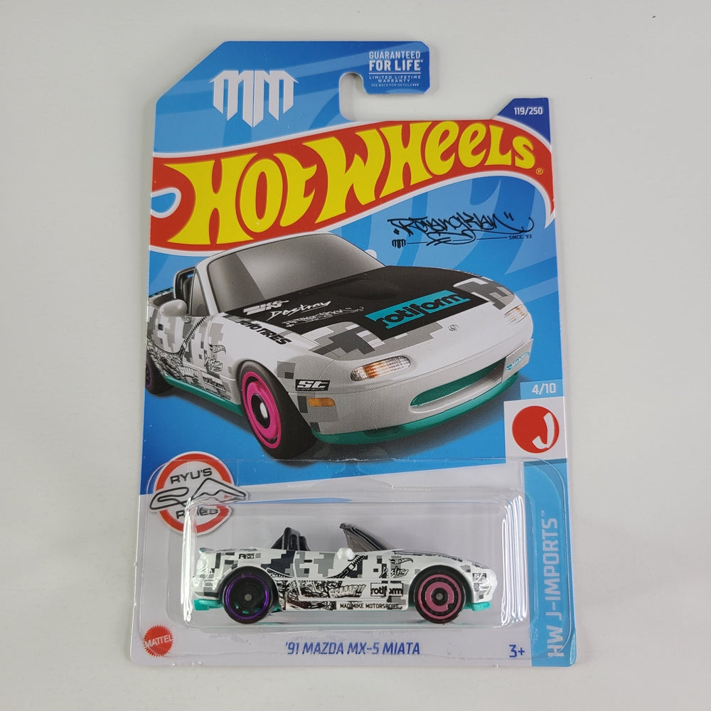 Hot Wheels - '91 Mazda MX-5 Miata (White)