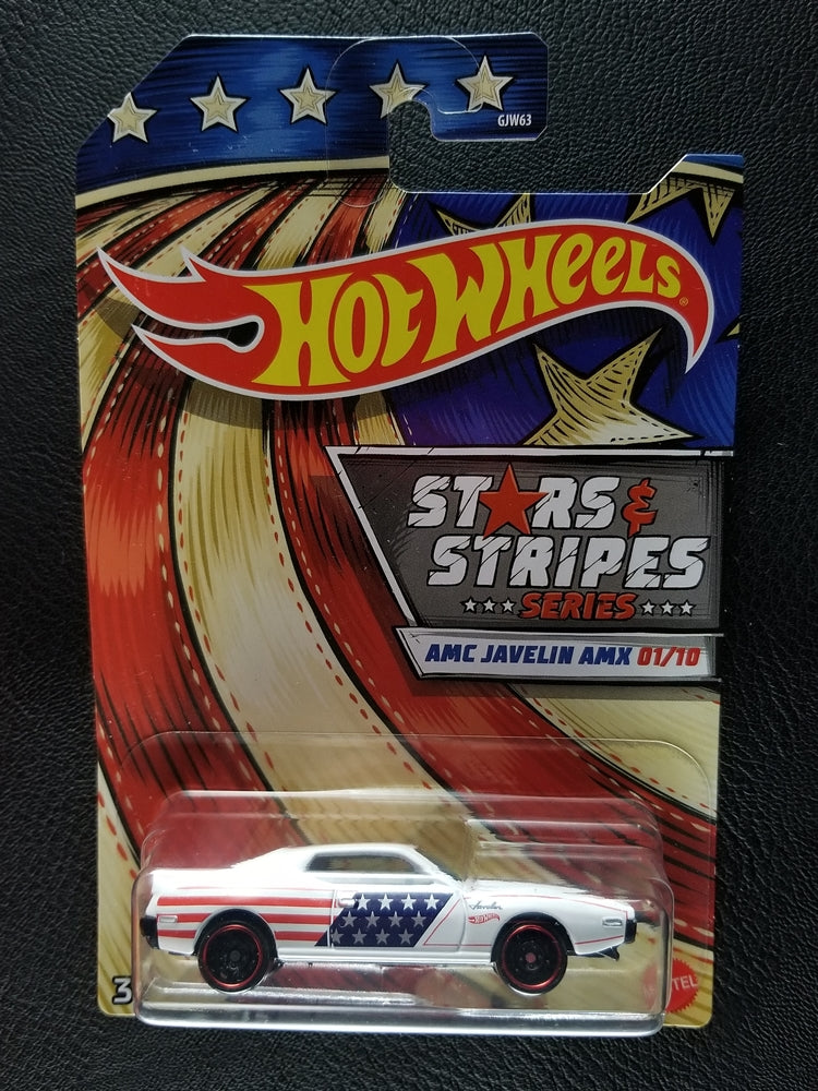 Hot Wheels - AMC Javelin AMX (White) [1/10 - 2020 HW Stars & Stripes]