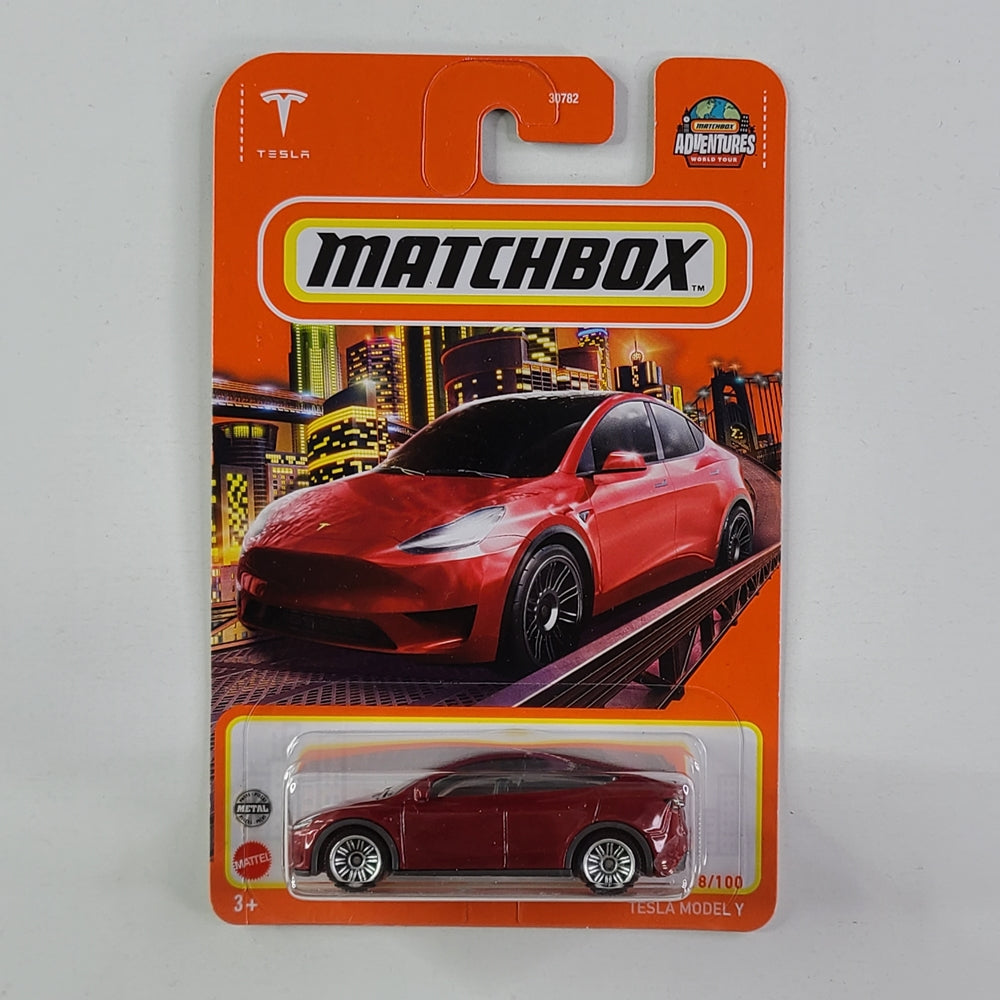 Matchbox - Tesla Model Y (Metalflake Red)