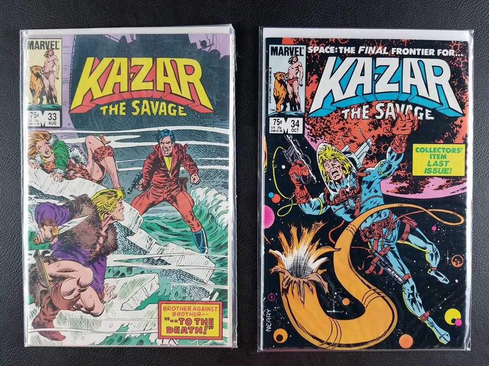 Ka-Zar the Savage #31-34 Set (Marvel, 1984)