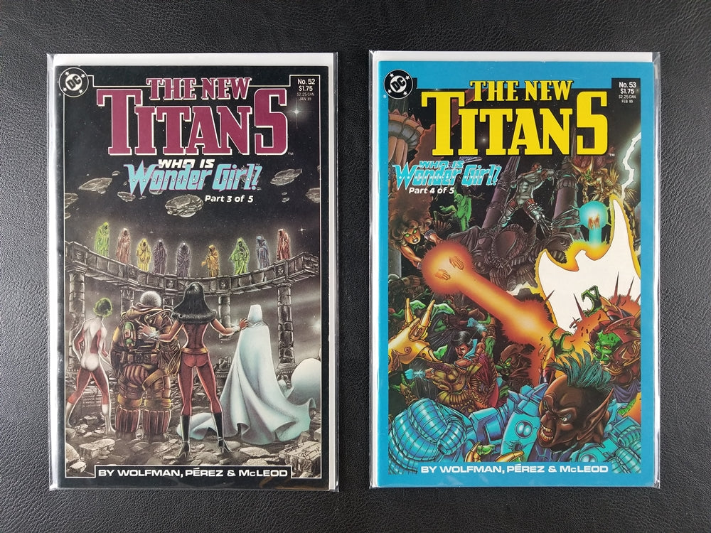 The New Teen Titans [2nd Series] New Titans #50-54 Set (DC, 1988-89)